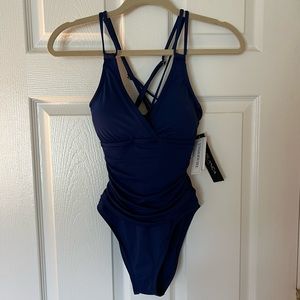 LaBlanca one piece strappy back bathing suit
